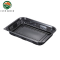 Black Anti-Fog Disposable Plastic Frozen Meat Pie Containers